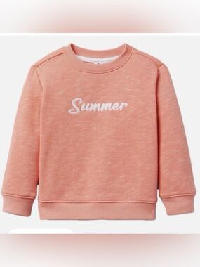 Janie and Jack Coral 'Summer' Crewneck Sweatshirt